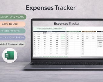 Excel Budget Spreadsheet | Monthly Expense Tracker | Personal Finance Planner | Budget Template | Instant Download