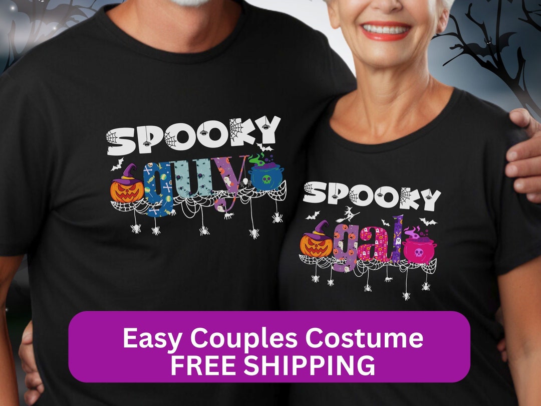 Cute Spooky Couples Halloween Shirts Couples Costume Etsy