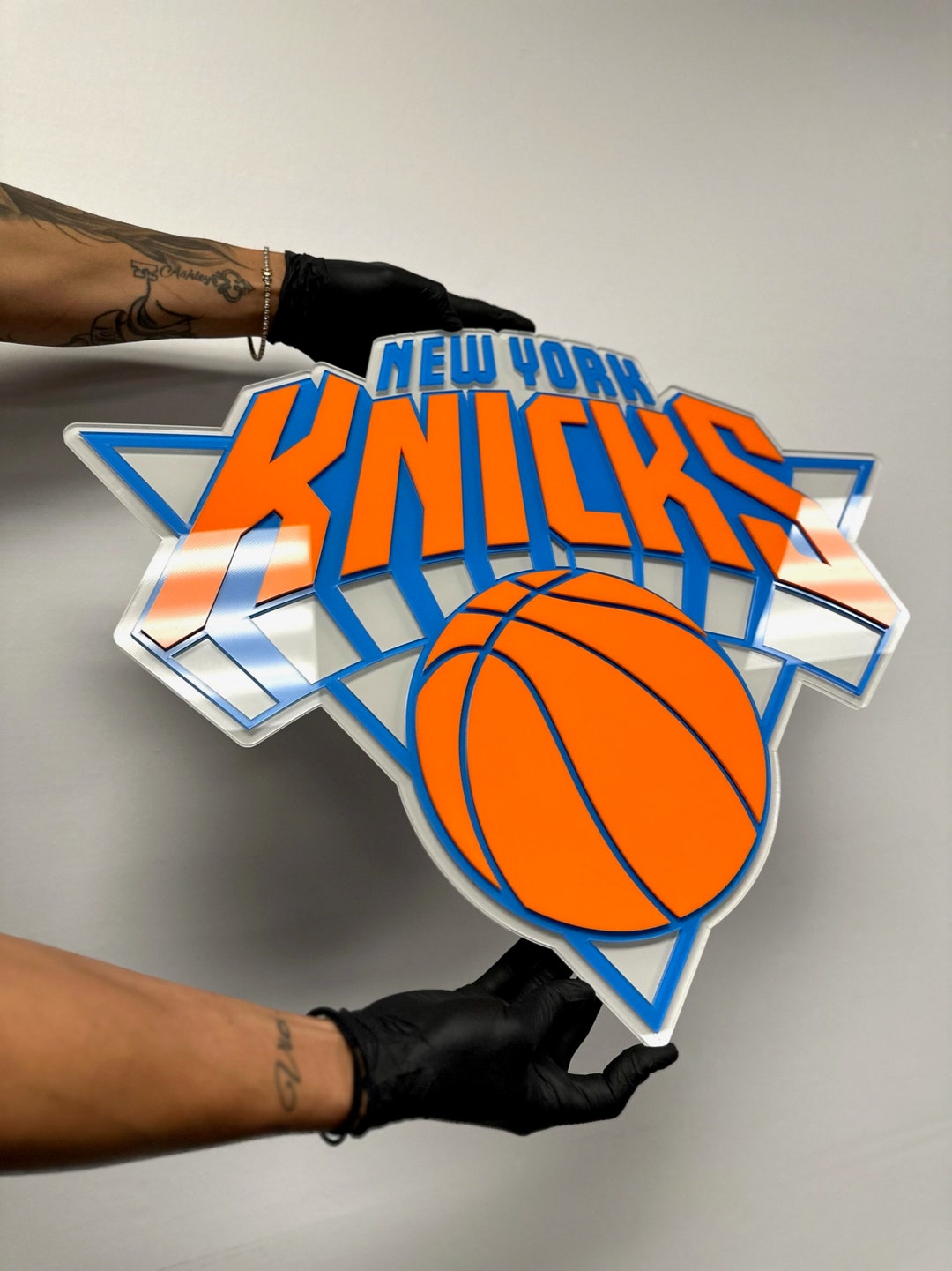 New York Knicks 3D Acrylic Hanging Wall Art Decor NBA Etsy
