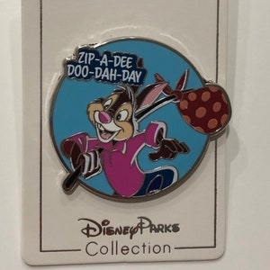 Disney Splash Mountain Pin New Zip-A-Dee-Doo-Dah-Day Quote From Ride Brer Rabbit Pin