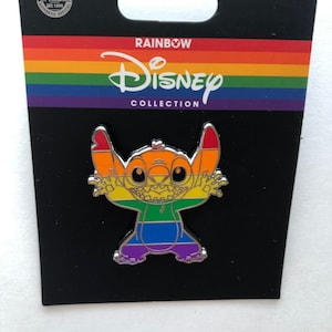 Disney's Stitch Pin 2021 Disney's Rainbow Collection Pin Pride LGBTQ+ Stitch New