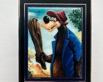 Spilla Fantasy Disney Splash Mountain con foto ritratto dell'attrazione Brer Bear