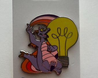 Disney-pinnetje EPCOT Dragon Lightbulb Rainbow Journey into Imagination-pin