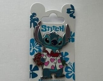 Disney Stitch Pin in Hawaiiaans shirt Disneyland Lilo Stitch Flowers 2021 Disneyland Parijs DLP DLRP