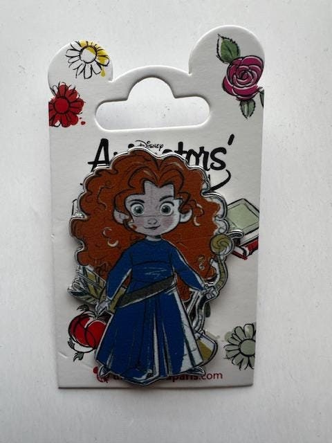 Disney Animators’ Merida Brave Pin Disneyland Paris Cute Princess Standing New