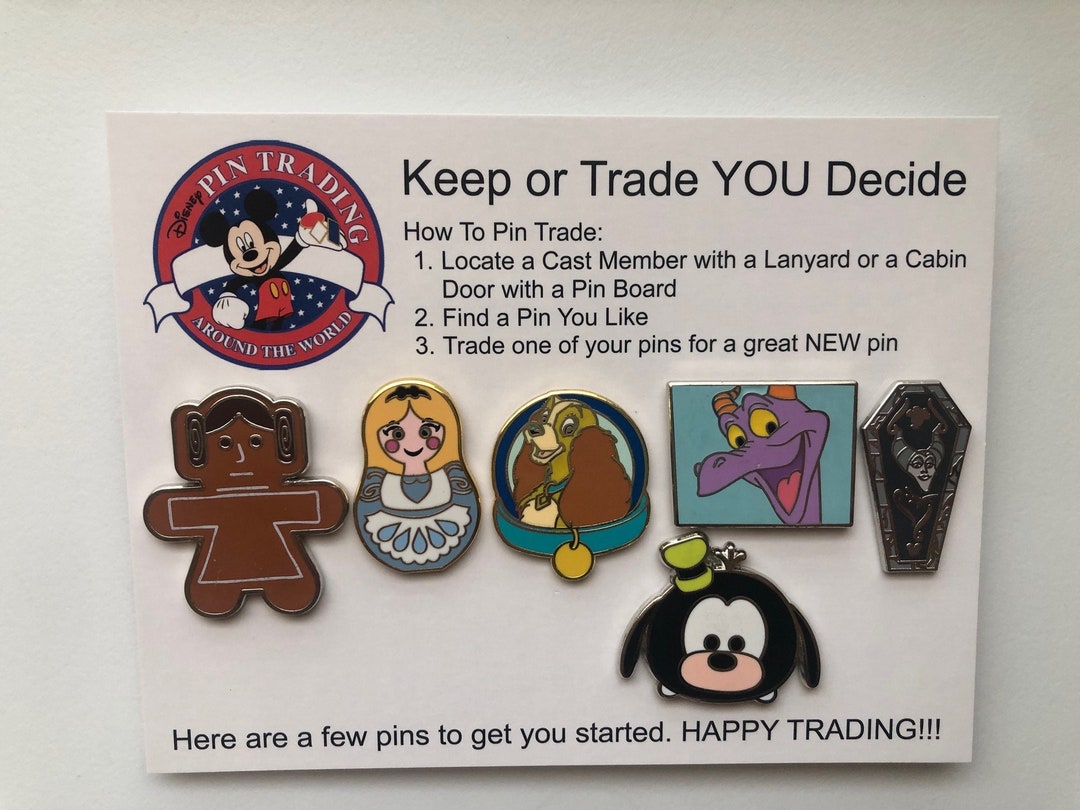 Disney Pin Trading Starter Set Fish Extender Gift Trading Pins 12 Pins