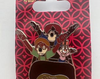 Pin de Splash Mountain de Disney, nueva atracción Log Flume, Brer Rabbit, Brer Bear, Brer Fox, Briar Patch, caída de la atracción