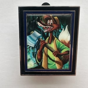 Disneys Splash Mountain Fantasy Pin Brer Fox Attraktion Porträt Foto Pin