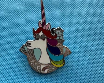Disney Regenboog Eenhoorn Inside Out Storybook Steed Pin LR Horseshoe Horse Pin
