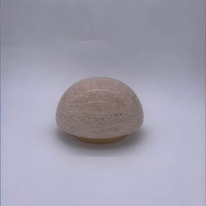 Modern Travertine Wall Lamp – Natural Stone Sconce Light, Rustic Fixture for Bedroom, Bedside Ambiental Lighting