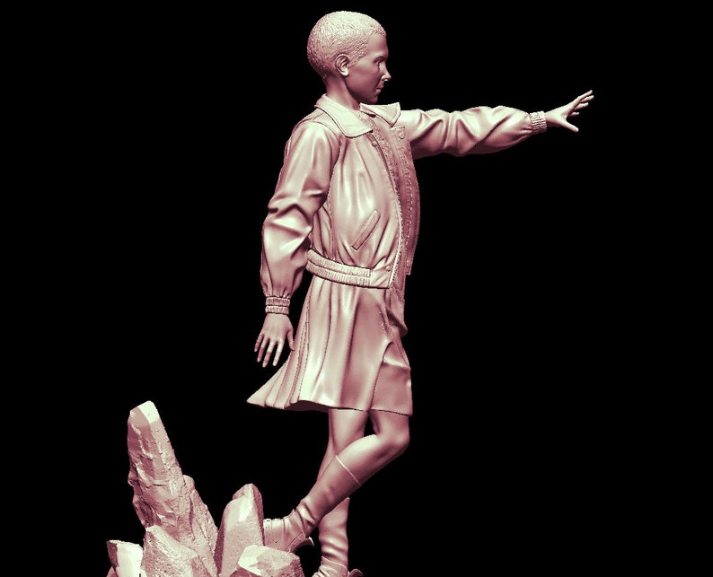 Eleven 3D STL File Stranger Things Girl Pose 3D Print Instant Etsy Israel Eleven 3d stl file stranger things girl pose 3d print instant etsy israel