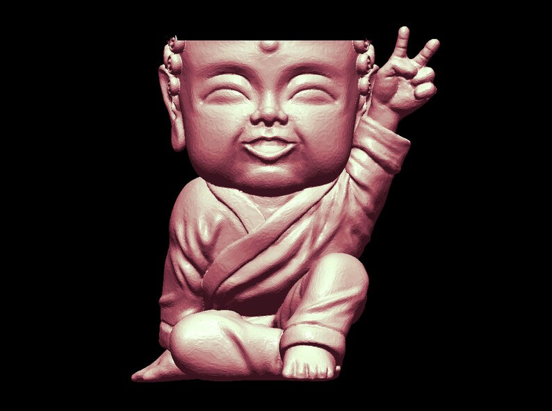 Baby Buddha STL Files 3D Model File Candle Holder Buddha 3D Etsy
