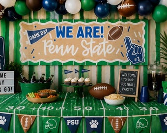 Game Day Banner | Football Party | Canva Template