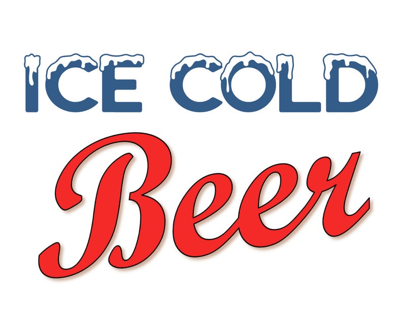 Party Cooler Beverage Identification Signs - Etsy