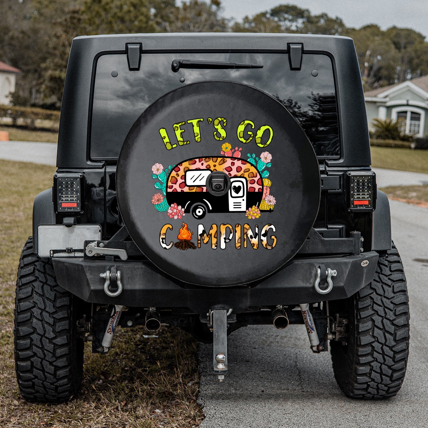 Lets Go Camping Tire Cover