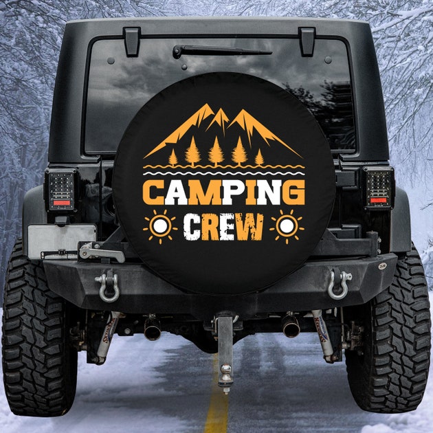 Camping Crew Tire Cover - Spare Tire Cover For Jeep - The Tire Cover Comes With Camera Hole