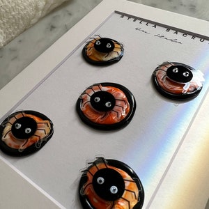 Aranhas de Halloween 3D, Conjunto de 5 adesivos, Lacre de cera, Autoadesivo, Selo de carta personalizado, Convite, Festa, Lembrancinhas, Presente, Preto, Caligrafia