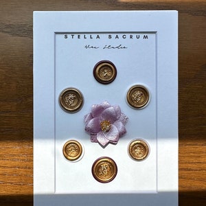 Esqueça-me, não misture, conjunto de 7 adesivos de selo de cera, pintados à mão, lembrancinhas de casamento autoadesivas, selo de carta, convite, presente de festa, embrulho, presente