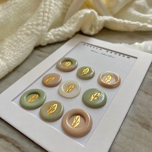 Desert Neutrals, conjunto de 9 adesivos de selo de cera, autoadesivo, rosa, sálvia, folha de ouro, cera personalizada, selo de carta, enfeite de convite, casamento