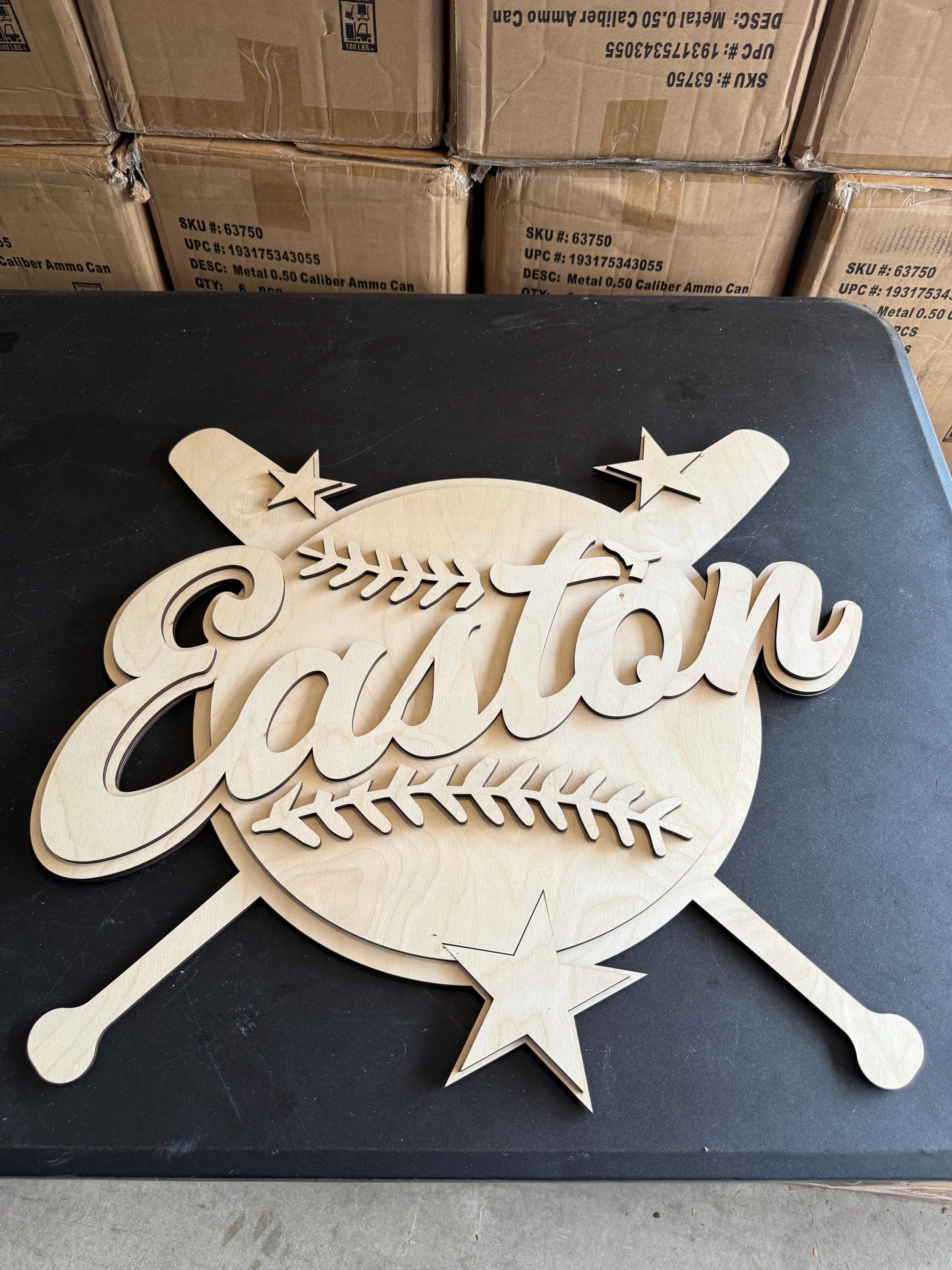 Personalized Baseball Name Sign - Etsy