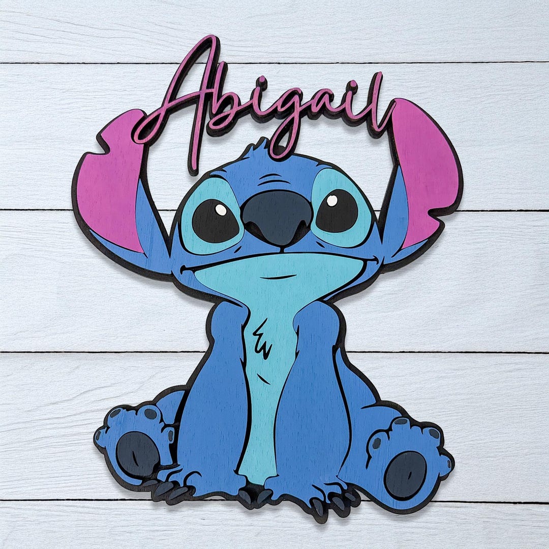 Stich Sign Personalized Stitch Name Sign - Etsy