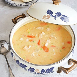 Hähnchen Pot Pie Suppe Rezept und Fotos