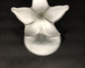 Day Lily Flower Bud Vase Cased Handblown Rare Find