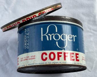 Kroger Coffee Tin 1lb Cincinnati , Ohio