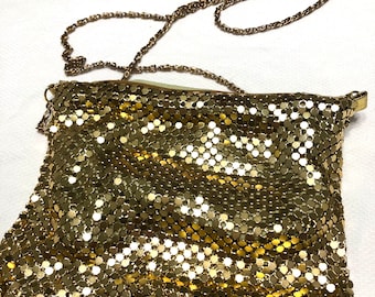 Vintage  1980’s Jessica Stevens Mesh Metallic Evening Bag