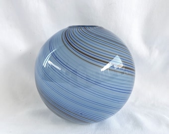 Dansk  Hand Blow Round Glass Vase Rose Bowl