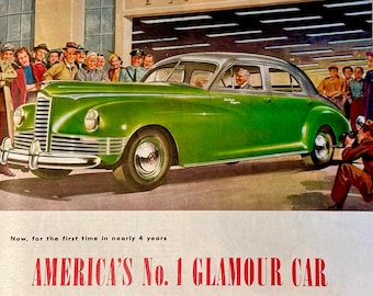 Packard Automobile 1946 Magazine Advertising Page from November 17, 1945 Life Publication