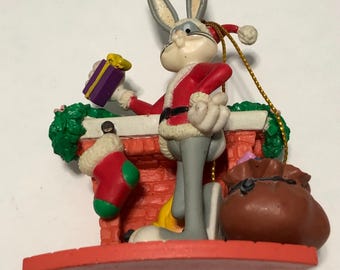 Bugs Bunny Looney Tunes Vintage Christmas Ornaments Lot of 3