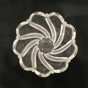 Mikasa Peppermint Bowl Clear Swirl made in Germany