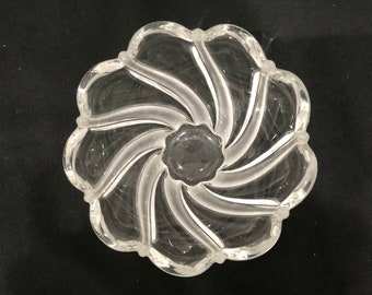 Mikasa Peppermint Bowl Clear Swirl made in Germany