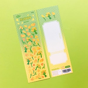 Freesia Deco Sticker | Korean Journaling Sticker | Kpop Polco Photocard Sticker