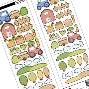 Farm Deco Sticker | Korean Journaling Sticker | Kpop Polco Photocard Sticker