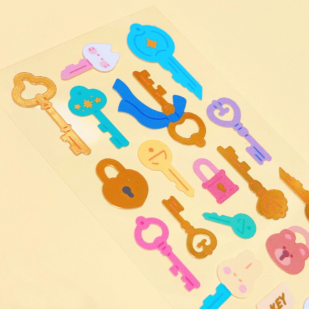 The Keys Deco Sticker | Korean Journaling Sticker | Kpop Polco ...