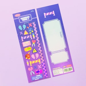 Dangerous Things 3 Deco Sticker | Korean Journaling Sticker | Kpop Polco Photocard Sticker
