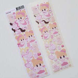 Teatime Deco Sticker | Korean Journaling Sticker | Kpop Polco Photocard Sticker