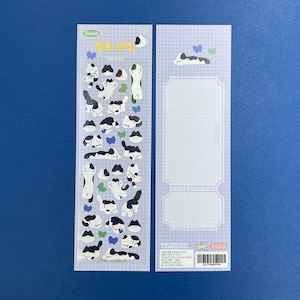 Holstein Kitten Deco Sticker | Korean Journaling Sticker | Kpop Polco Photocard Sticker