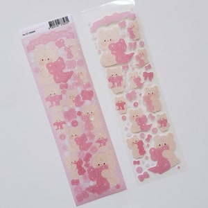 Ribbon Kobi Deco Sticker | Korean Journaling Sticker | Kpop Polco Photocard Sticker