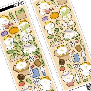 Chiddu&#39;s Farm Deco Sticker | Korean Journaling Sticker | Kpop Polco Photocard Sticker