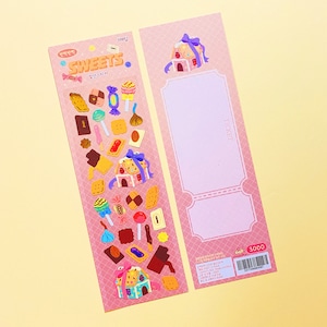 Sweets Deco Sticker | Korean Journaling Sticker | Kpop Polco Photocard Sticker