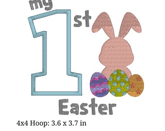 My First Easter Machine Embroidery Design, pes, dst, exp, hus, jef, vp3, xxx, and vip. Easter Embroidery Design