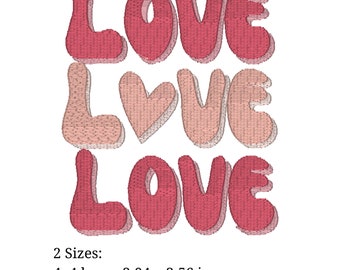 Groovy Valentines Embroidery Design, pes, dst, exp, hus, jef, vp3, xxx, and vip. Valentines Embroidery Design