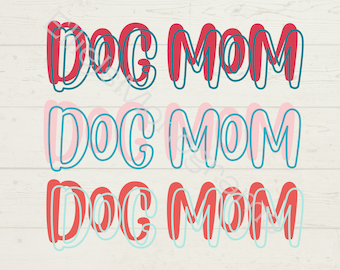 Dog Mom SVG for cricut, silhouette, cameo, clipart. Dog Mom Sweatshirt