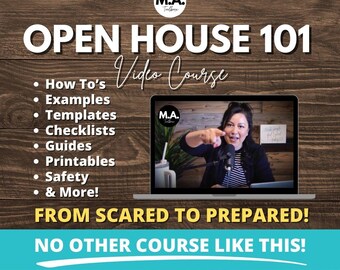 Open House 101 for Real Estate Agents | Realtor Training Course | Open House Marketing & Hosting Guide | New Agent Real Estate Course