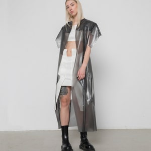 LUNAR Women Black Transparent Cropped long Vest