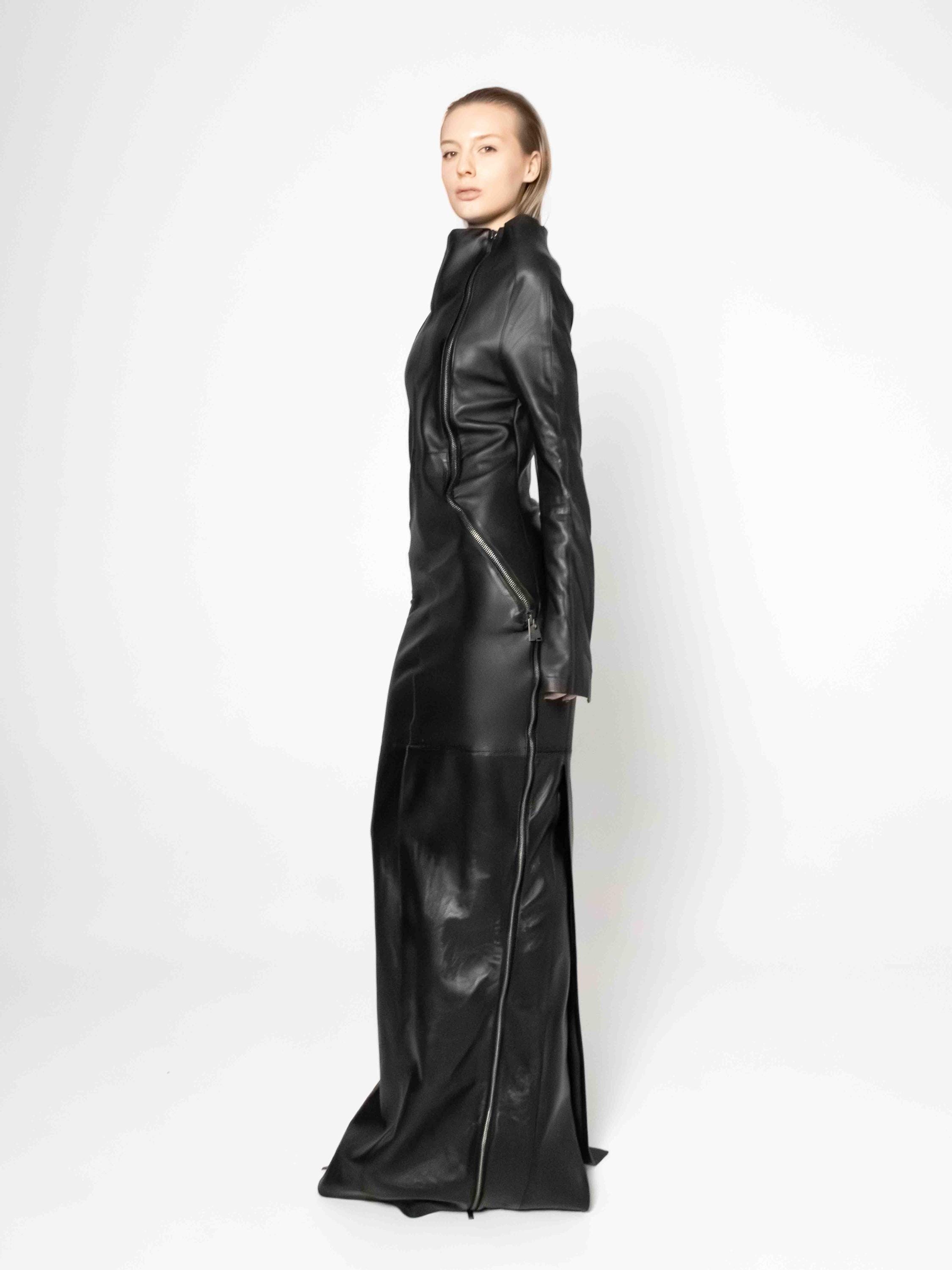 brown leather dresses for women Faux Leather Dress main image 0