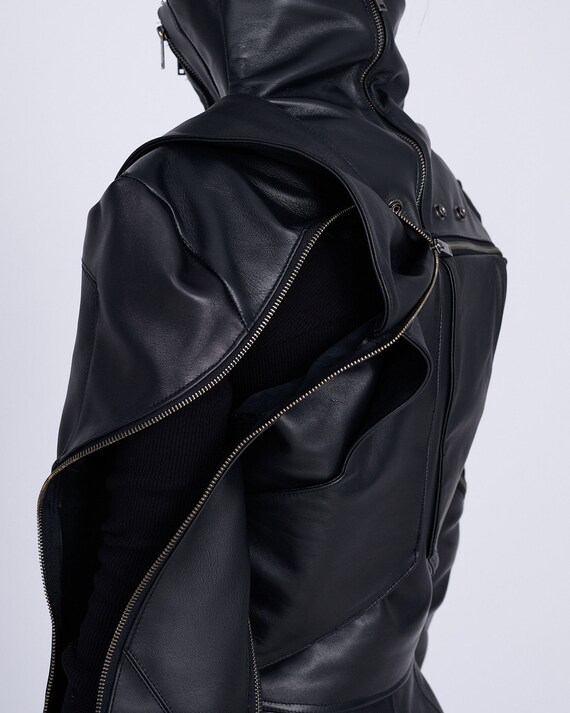 melt the lady fake leather jacket